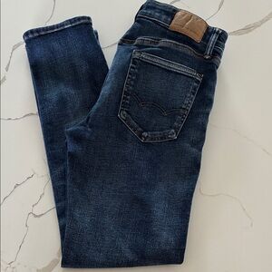 American Eagle AirFlex+ Light and Dark Blue Jeans